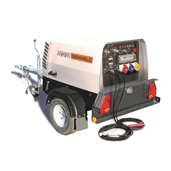 330AMP CCCV WELDERGEN STAGE 5 DIESEL WITH ROAD TOW TRAILER