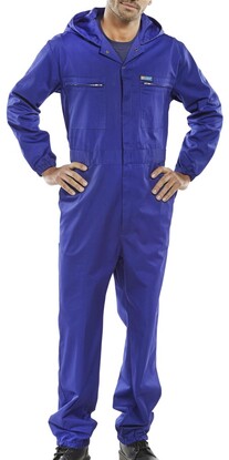 Show details for Super Click Hooded Boiler Suit - (Polycotton)