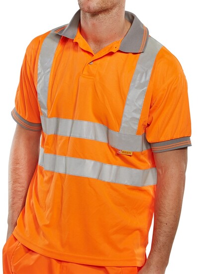 Picture of Hi Viz Polo Shirt - Short Sleeve - Orange
