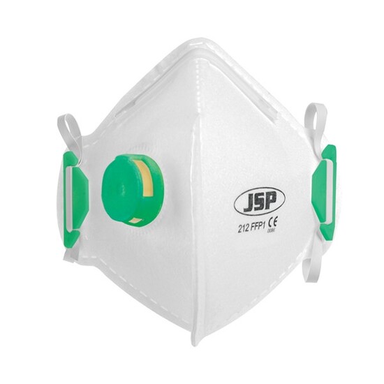 Picture of JSP - Disposable Verticle Fold Flat Mask FFP1 - 212 - Valved - Box Of 10