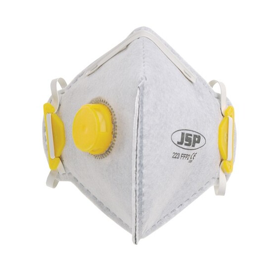 Picture of JSP - Disposable Verticle Fold Flat Mask FFP2 - 223 - Odour Valved - Box Of 10