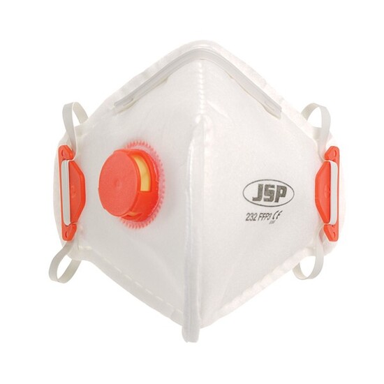 JSP - Disposable Verticle Fold Flat Mask FFP3 - 232 - Valved  - Box Of 10