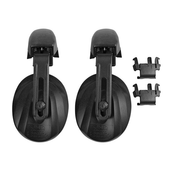 Surefit Contour Helmet Mounted Ear Defenders - Black - To Suit Evo and MK7 Helmets