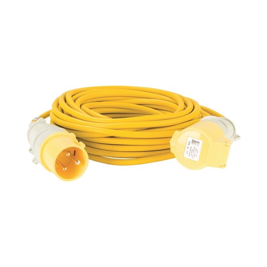 14M Extension Lead - 32A - Yellow 110V