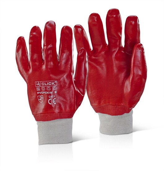 Knitwrist PVC Fully Coated Gloves