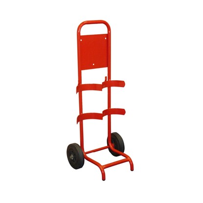 Compact Double Fire Extinguisher Trolley