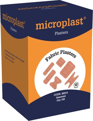 Microplast Fabric Plasters - Assorted Pkt Of 100