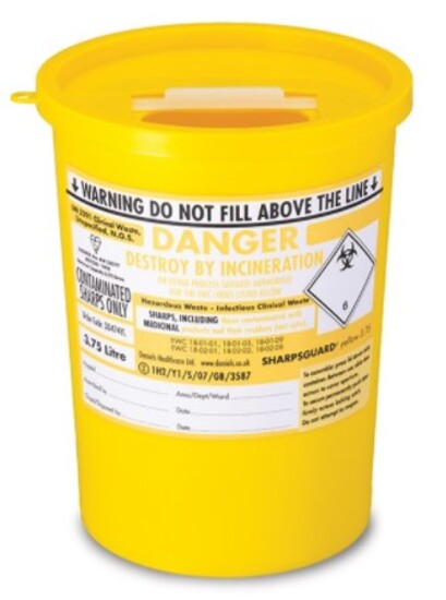 Sharpsafe Bin 3.75 Litre