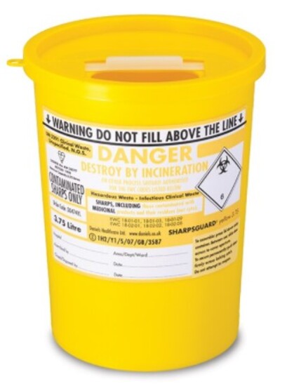 Picture of Sharpsafe Bin 3.75 Litre