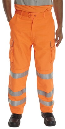 Show details for Rail Spec Polycotton Hi Viz Trousers - Conforms to GO/RT 3279