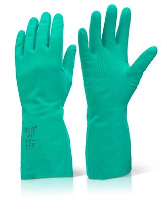 Nitrile Gauntlet - Flock Lined