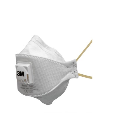 Show details for 3M 9312+ Aura FFP1 Flat Fold Valved Dust/Mist Respirator - Box of 10