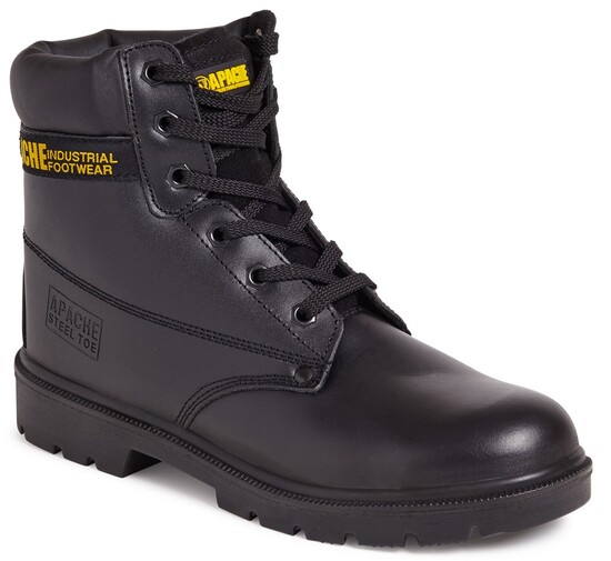 Black Water Resistant Boot With Mid-Sole - S3 SRA 