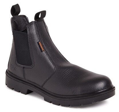 Black Dealer Boot With Mid-Sole - S1P SRA 