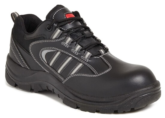 Picture of Black Leather Shoe With Mid-Sole - S3 SRA