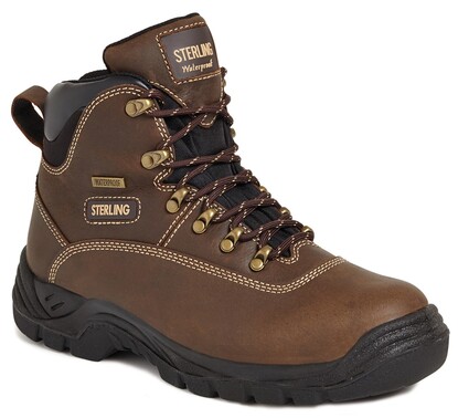 Show details for Brown Waterproof Hiker Boot With Mid-Sole - S3-WP SRA 