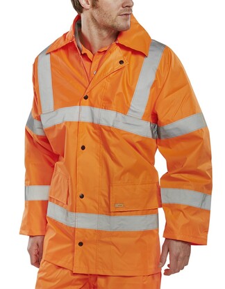 Show details for Hi-Vis Water Proof Jacket - Orange