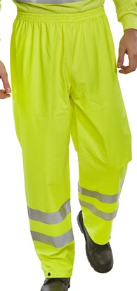 Show details for Super B-DRI Hi-Vis Breathable Water Proof Trousers - Yellow