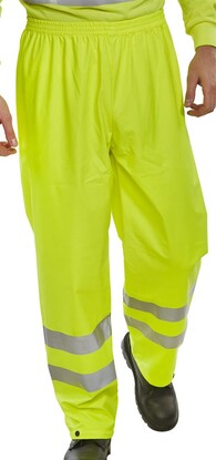 Super B-DRI Hi-Vis Breathable Water Proof Trousers - Yellow