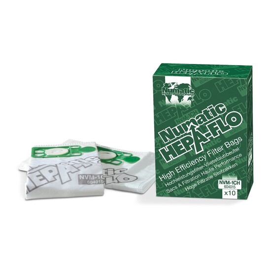 Henry Hoover Bags - Numatic NVM-1CH HepaFlo Bags (Box of 10)