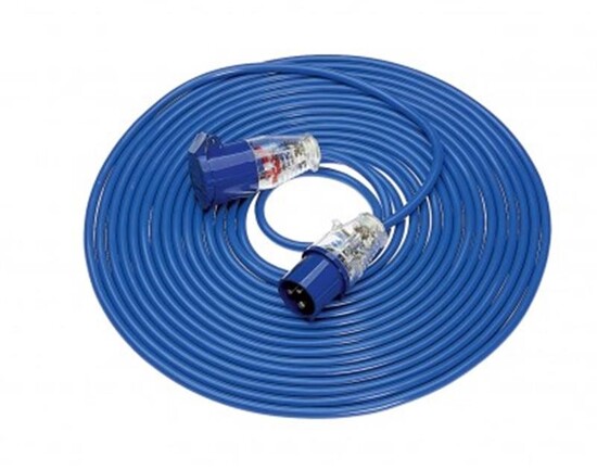 Picture of 14M Extension Lead - 16A - Blue 240V