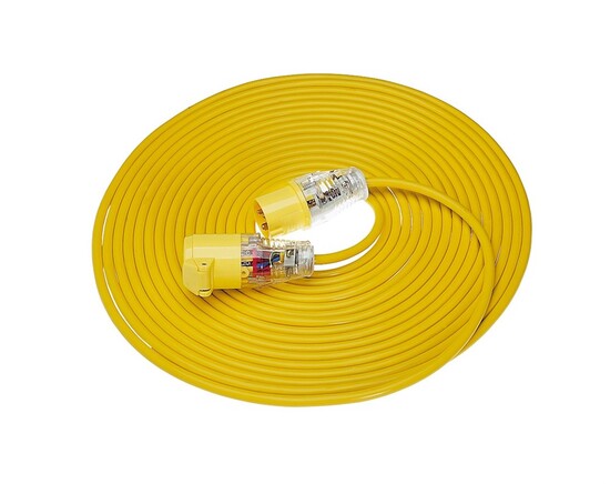 Picture of 14M Extension Lead - 16A - Yellow 110V