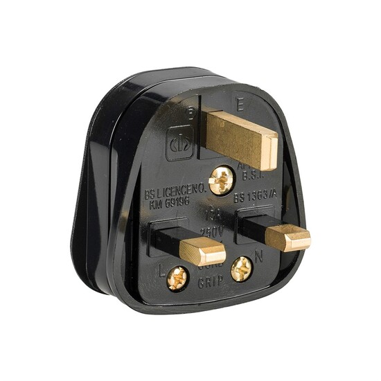Plug - 13A Rubberised Nylon - 240V