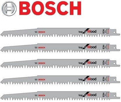 Show details for Bosch S1531L Wood Recip Saw Blades