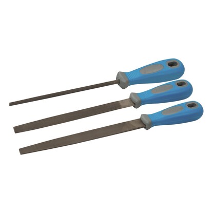 3 Piece File Set - Soft Grip Handle