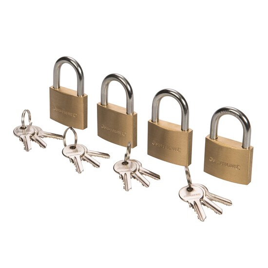 Padlock - 4 PCE Keyed Alike Set