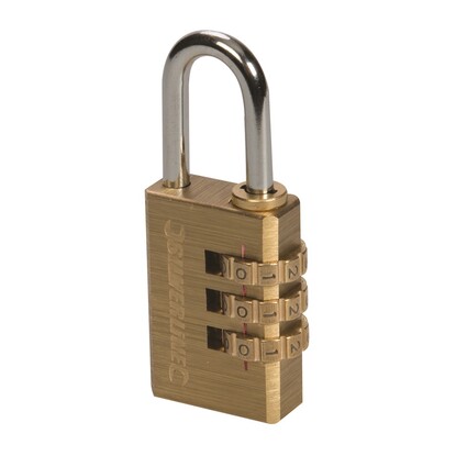 Show details for Padlock - Combination Brass