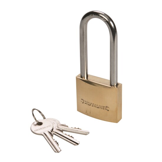 Padlock - Brass - Long Shackle