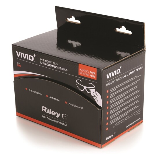 Picture of Riley Vivid moist lens wipes 200 per box