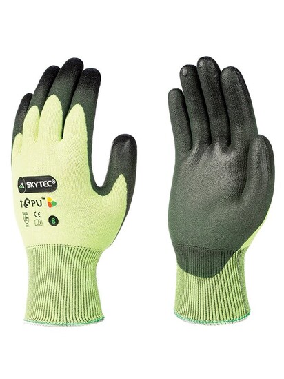 Skytec T5PU - Green cut level 5 PU assembly glove