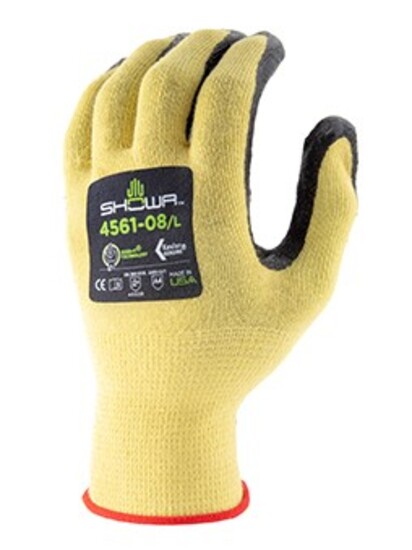 Showa 4561 cut level 5, heat resistance kevlar glove