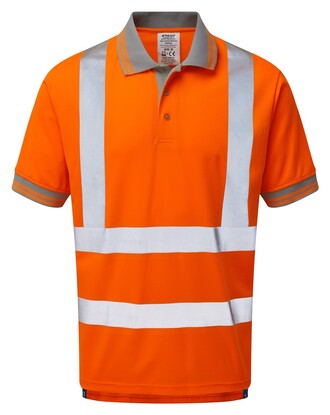 Show details for PULSAR® Rail Spec Short Sleeve Polo Shirt-Orange