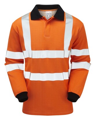 Show details for PULSAR® Rail Spec FR-AST-ARC Hi-Vis Polo Shirt-Orange