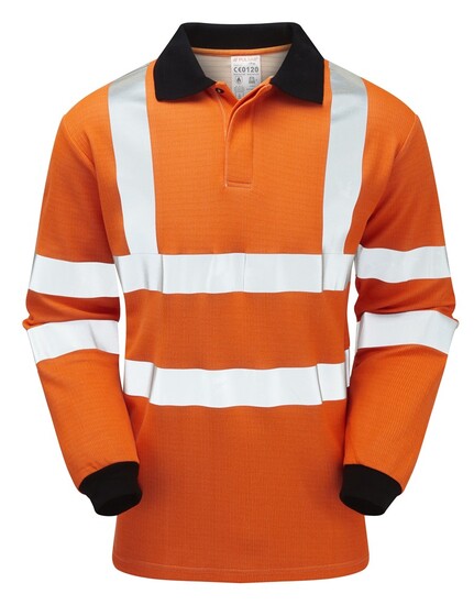 Picture of PULSAR® Rail Spec FR-AST-ARC Hi-Vis Polo Shirt-Orange