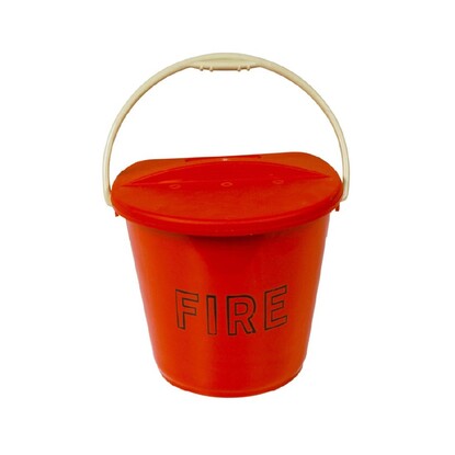 Plastic Fire Bucket With Lid
