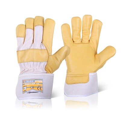Show details for Canadian Yellow Hide B-Flex High Quality Furniture Leather Rigger Glove