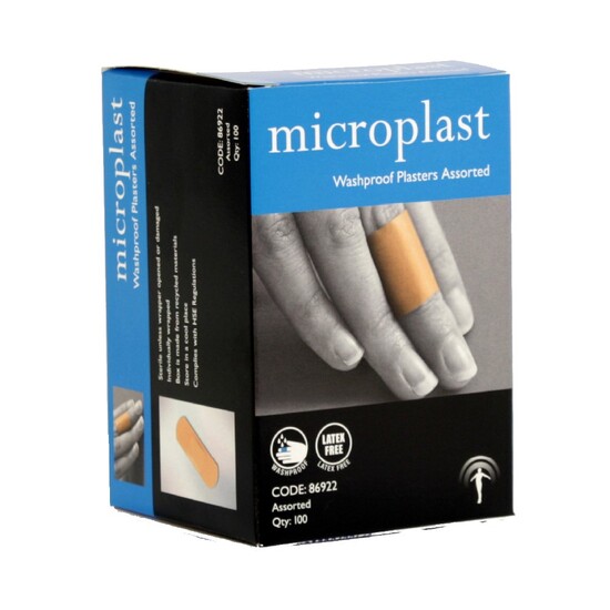 Picture of Microplast Washproof Plasters - Assorted Pkt Of 100