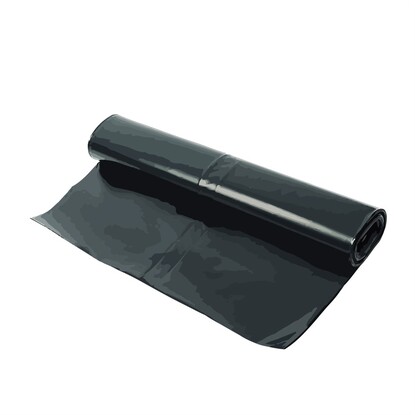 Show details for Polythene Sheeting (BBA Certified Damp Proof Membrane) - Black 4M X 25M