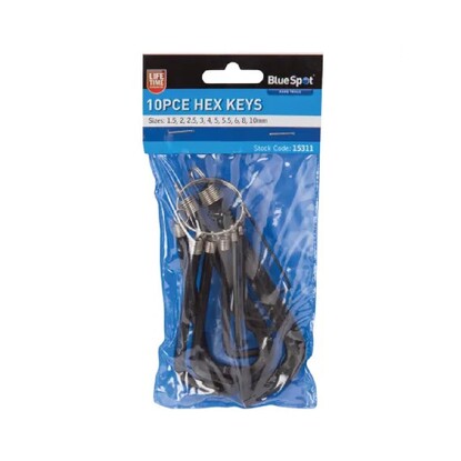 Show details for Allen Key Set 1.5mm-10mm (Short Arm) #