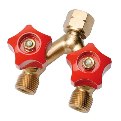 Show details for Double Outlet Valve 3/8 Bsp RH-Y Piece