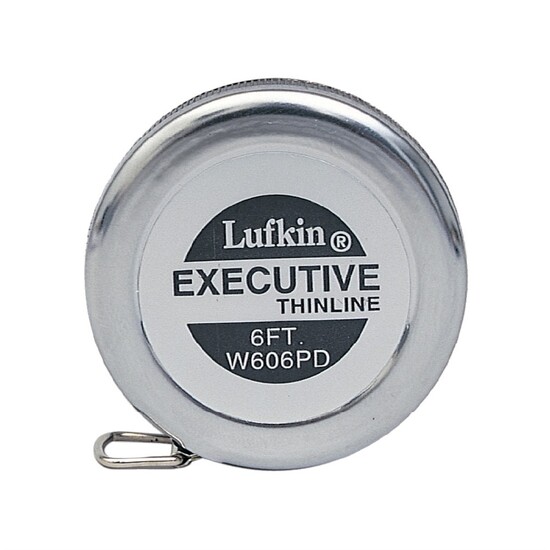 Picture of Lufkin W606PM 6mm x 2m Executive Diameter Pocket Tape, Millimeters