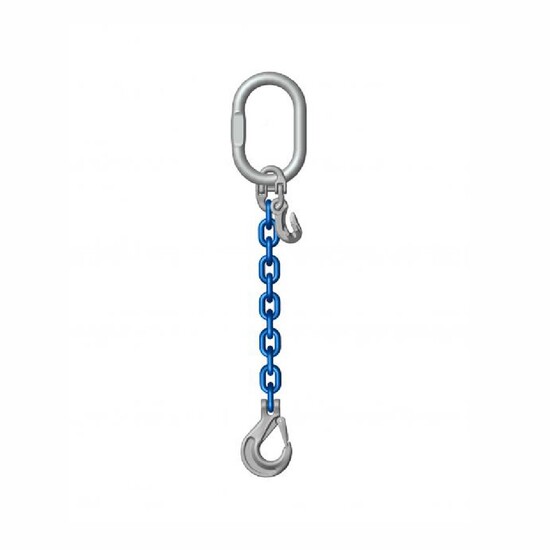 WH-Chain Sling G10 Wll 1.4T 6mm Single Leg 2M Safety Hk