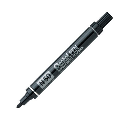 Marker Pen Bullet Point N50 Black (Pental)