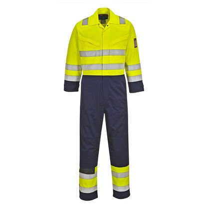MV28 FR ARC Modaflame Welders Boiler Suit - Yellow/Navy