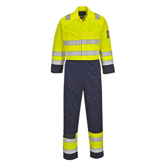 MV28 FR ARC Modaflame Welders Boiler Suit - Yellow/Navy