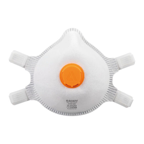 Alpha 6030V Moulded Mask Valved FFP3 - Box of 10